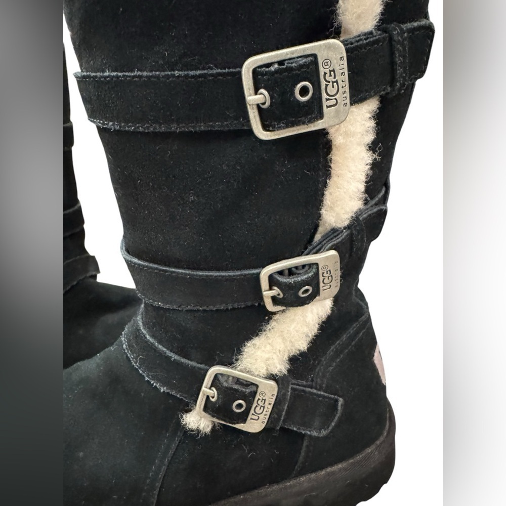UGG Maddie Girl’s Boots Black Size 6 - Picture 4 of 9